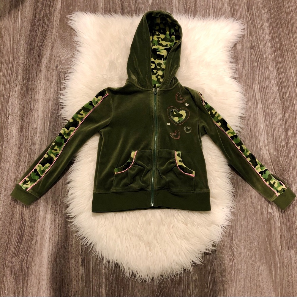Copper Key Camo Jacket with Pink Hearts 💕